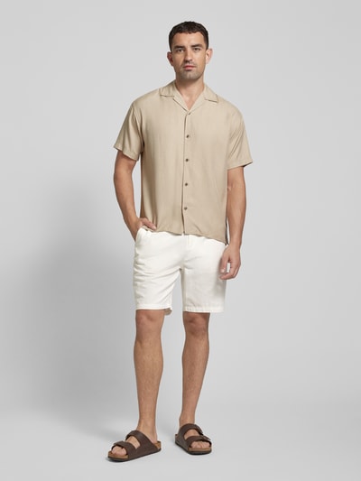 Scotch & Soda Regular Fit Bermuda mit seitlichen Eingrifftaschen Modell 'FAVE' Offwhite 1