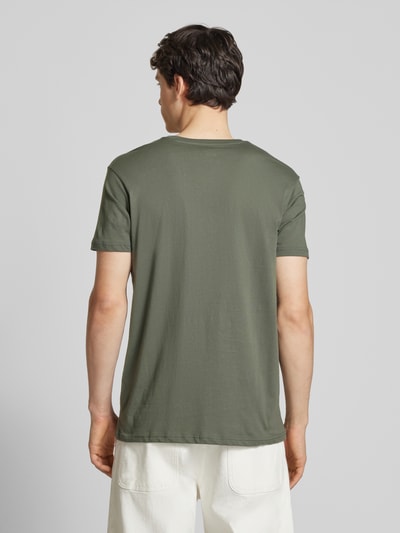 Alpha Industries T-Shirt mit Label-Print Oliv 5