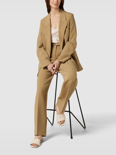 Esprit Collection Żakiet z kołnierzem z klapami Khaki 1