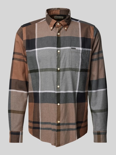 Barbour Tailored Fit Freizeithemd mit Button-Down-Kragen Modell 'Dunoon' Sand 2