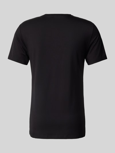 Bread & Boxers T-Shirt mit geripptem Rundhalsausschnitt Black 3