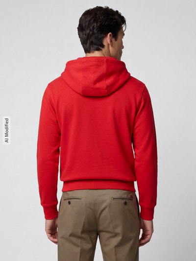 Tommy Hilfiger Hoodie mit Logo-Print Rot 5