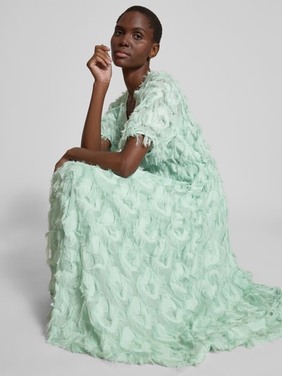 YAS Cocktailjurk met structuurmotief, model 'PAZYLLA' Mintgroen - 3