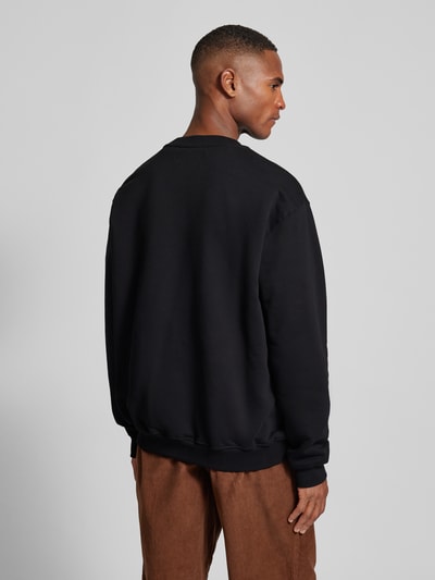 WOODBIRD Sweatshirt mit Label-Stitching Modell 'Cane' Black 5