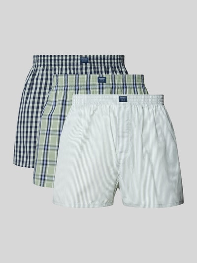 Produktfoto, Boxershorts mit elastischem Bund im 3er-Pack von MCNEAL aus Reine Baumwolle im Regular-Fit mit Label-Detail, verschieden gemustert