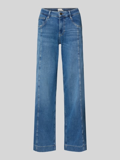Produktfoto, niebieskie jeansy Wide Leg Jeans aus Baumwoll-Mix Modell 'Maine' od Brax o luźnym kroju damskich jeansów Wide & Loose Fit