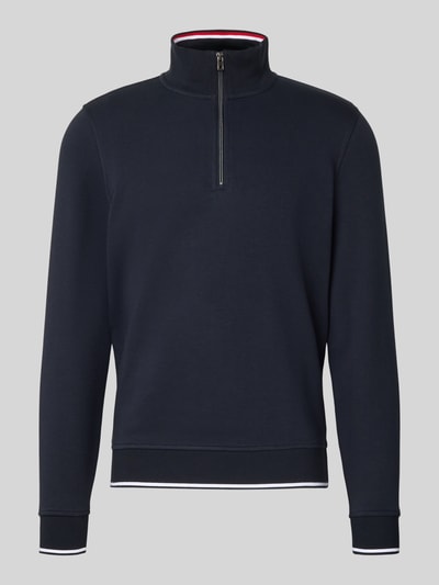 Christian Berg Men Regular Fit Troyer mit elastischen Abschlüssen Marine 2