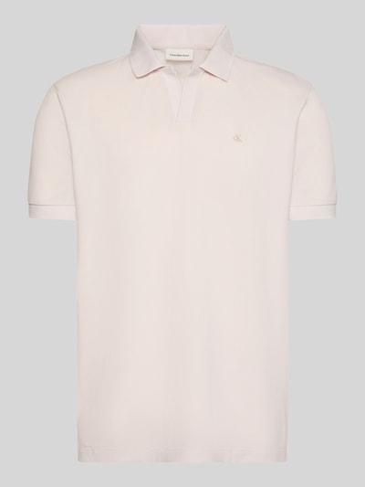 Calvin Klein Jeans Regular Fit Poloshirt aus reiner Baumwolle Ecru 2