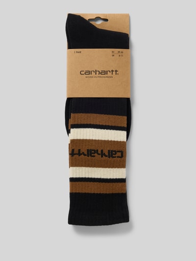 Carhartt Work In Progress Sokken met logostitching, model 'Connors' Zwart - 3