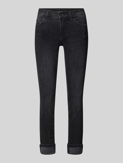 Liu Jo White Jeansy o kroju slim fit i dł. 7/8 model ‘Skinny’ Czarny 2