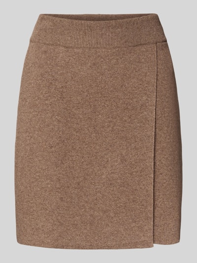 Armedangels Spódnica mini o rozkloszowanym kroju z mieszanki bawełny z dodatkiem wełny model ‘DARLAA’ Beżowy 2