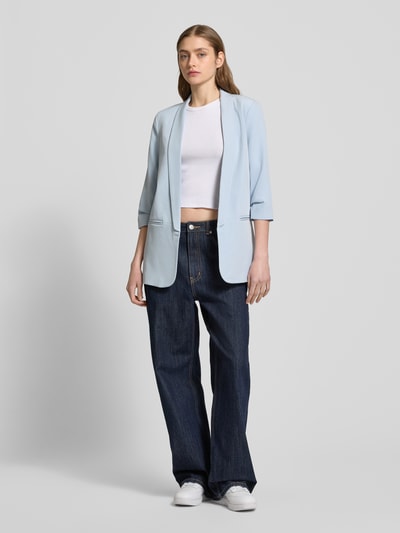 Only Regular Fit Blazer mit angedeuteten Paspeltaschen Modell 'ELLY' Hellblau 1