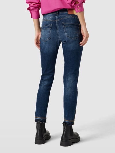 MAC Slim Fit Jeans mit Ziersteinbesatz Blau 5