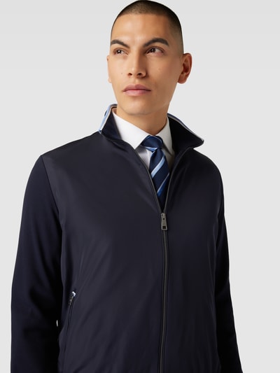 bugatti Sweatjacke mit Label-Detail Marine 3