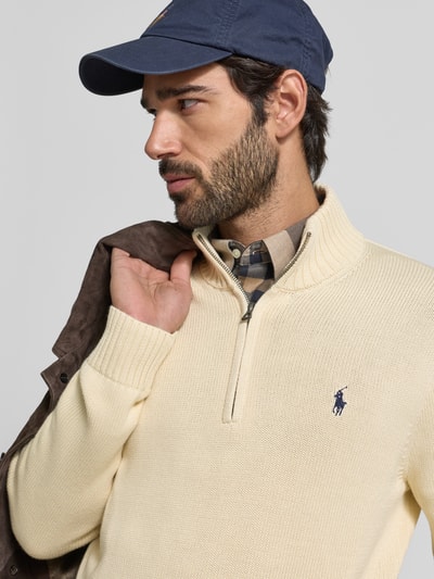 Polo Ralph Lauren Schipperstrui met labelstitching Offwhite - 3