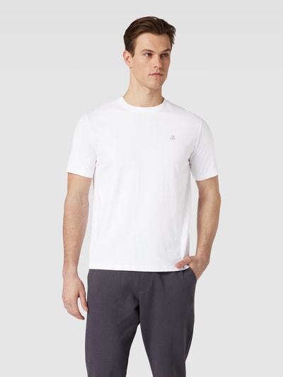 Marc O'Polo T-shirt met rechte pasvorm en ronde hals Wit - 4