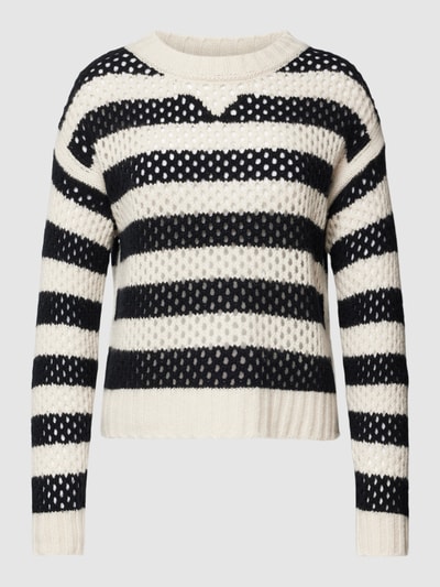 Marc Cain Gebreide pullover met all-over motief Zwart - 2