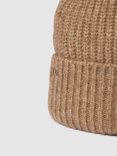 moves Beanie met labelstitching Middenbruin - 2