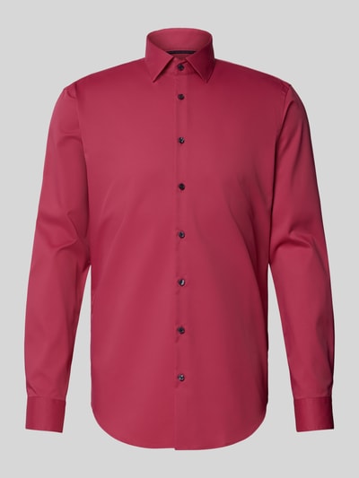 Jake*s Slim Fit Business-Hemd mit Kentkragen Fuchsia 2