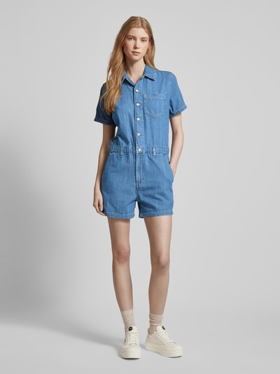 Levi's® Jumpsuit met knoopsluiting en borstzak Jeansblauw - 1