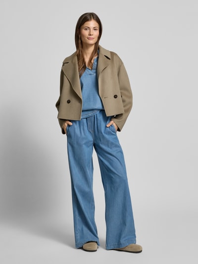 Smith and Soul Stoffen broek met elastische band Blauw - 1