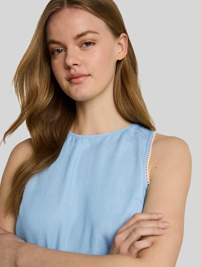 Tom Tailor Denim Loose Fit Blusentop mit Häkelspitzen-Details Bleu 3