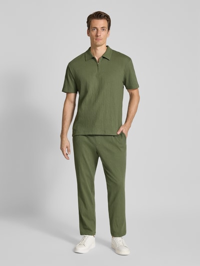 MCNEAL Sweatpants met Franse steekzakken Olijfgroen - 1