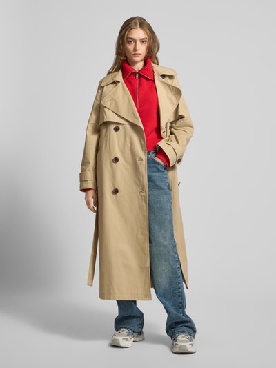 Tommy Jeans Trenchcoat mit Bindegürtel Beige 1