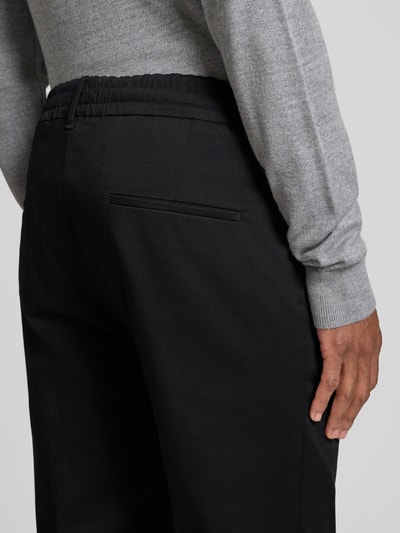 Drykorn Stoffhose mit Bundfalten Modell 'chasy' Black 3