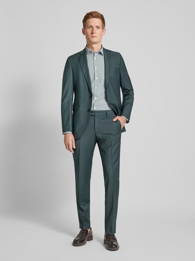 CG - Club of Gents Tapered Fit Anzughose mit Bügelfalten Modell 'Cole' Smaragd 1