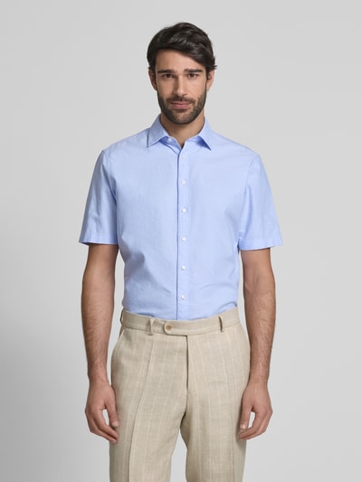 Jake*s Casual Fit Business-Hemd mit 1/2-Arm Bleu 4