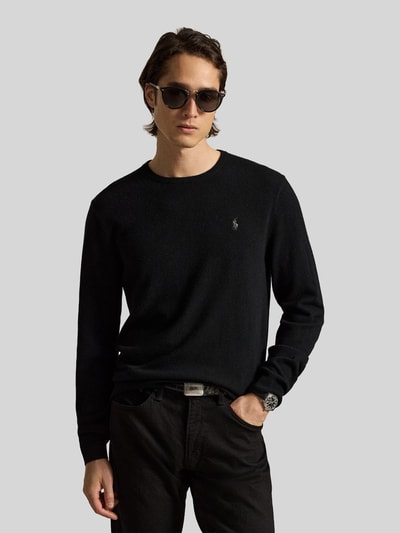 Polo Ralph Lauren Regular Fit Pullover aus reiner Wolle Black 4
