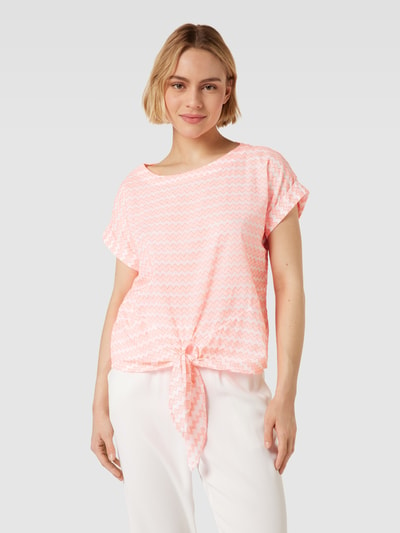 Christian Berg Woman Blouseshirt van katoen met knoopdetail Neon oranje - 4