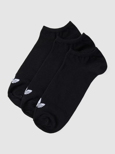 adidas Originals Krótkie skarpety z nadrukiem z logo w zestawie 3 szt. Czarny 1