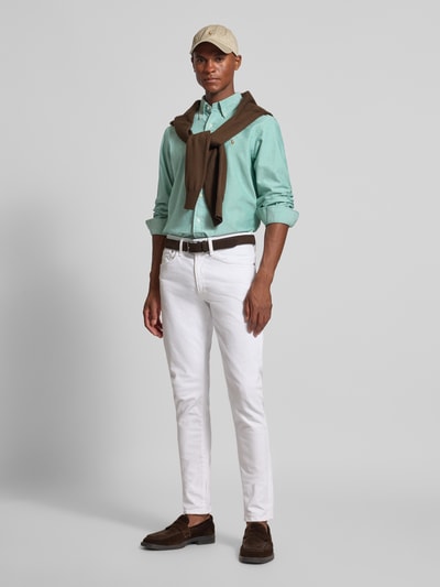 Polo Ralph Lauren Regular fit vrijetijdsoverhemd met logostitching, model 'Cub' Groen - 1
