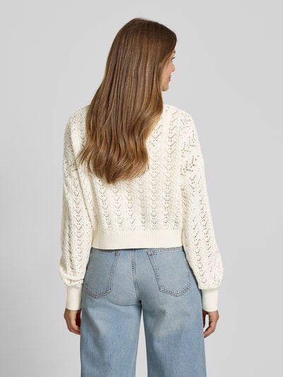 GUESS Strickjacke mit Schnürverschluss Offwhite 5