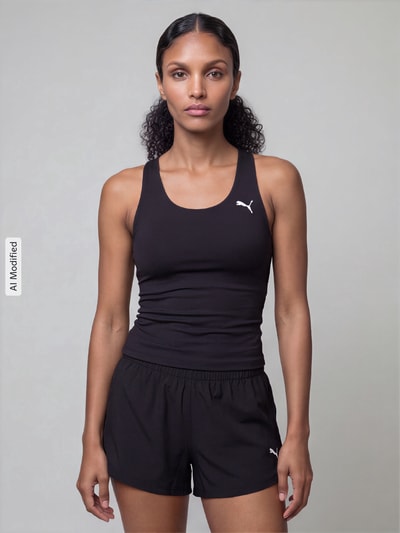PUMA Performance Slim Fit Sport-Top mit Logo-Print Black 4