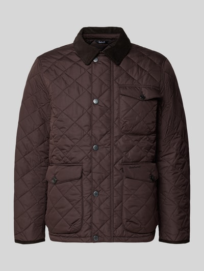Barbour Regular Fit Steppjacke mit Kontrastkragen Modell 'HORNBY' Black 1