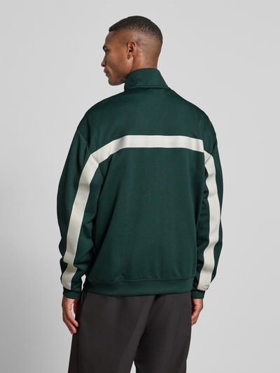 HUGO Relaxed Fit Sweatjacke mit Baumwoll-Anteil Modell 'DARTI' Dunkelgruen 5