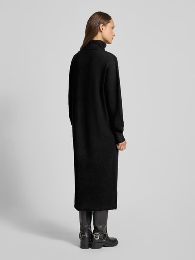 Pieces Oversized Strickkleid mit Wollanteil Modell 'MALOU' BLACK 5