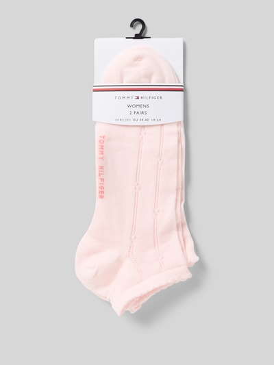 Tommy Hilfiger Sneakersocken mit Label-Print im 2er-Pack Rosa 3