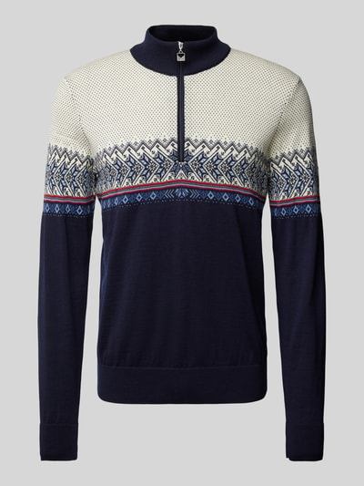 Dale of Norway Wollen pullover met schipperskraag Marineblauw - 2