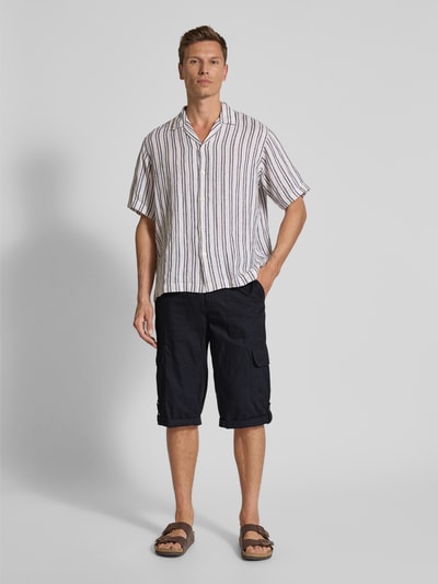 Christian Berg Men Bermuda met cargozakken Marineblauw - 1