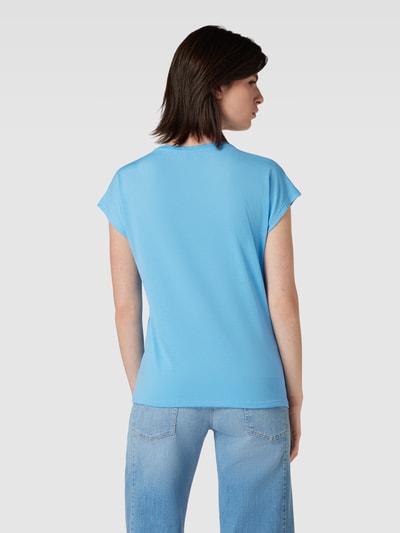 Montego T-Shirt mit Viskose-Anteil und Paillettenbesatz Blau 5