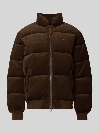 Polo Ralph Lauren Steppjacke aus Cord mit Zweiwege-Reißverschluss Dunkelbraun 2