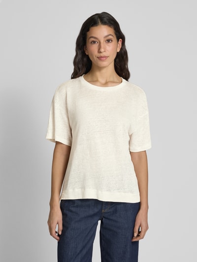 Weekend Max Mara T-shirt met extra brede schouders, model 'BARCA' Offwhite - 4