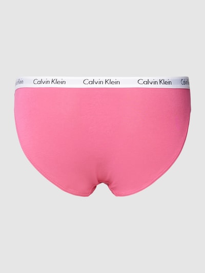 Calvin Klein Underwear Slip mit elastischem Label-Bund Modell 'CAROUSEL' im 3er-Pack Bordeaux 3