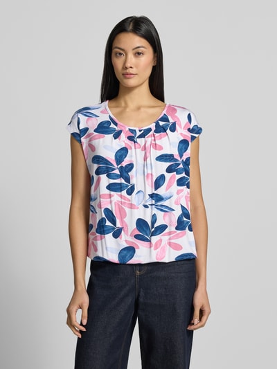 ZABAIONE Blouse met korte mouwen van viscosemix model 'Minou' Offwhite - 4