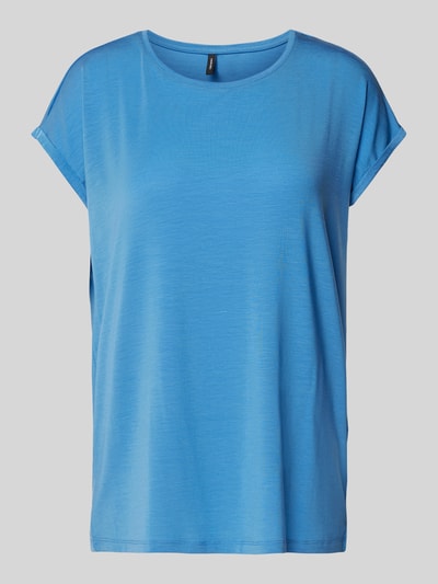 Vero Moda T-shirt in effen design, model 'AVA' Oceaanblauw - 2