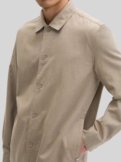Marc O'Polo Regular Fit Overshirt mit seitlichen Eingrifftaschen Beige 3